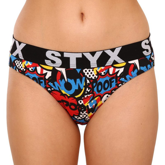 5PACK Dámske nohavičky Styx art športová guma viacfarebné (5IK802379)