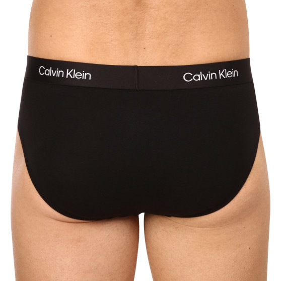 3PACK pánske slipy Calvin Klein čierne (NB3527A-UB1)