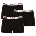 3PACK pánske boxerky Fila čierne (FU5016/3-200)
