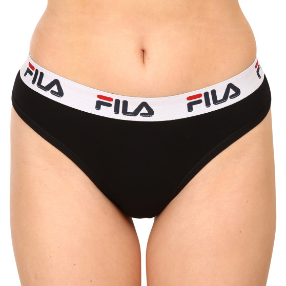 3PACK dámske nohavičky brazilky Fila čierne (FU6067/3-200)