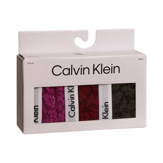 3PACK dámske nohavičky Calvin Klein nadrozmer viacfarebné (QD3975E-6VY)