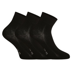 3PACK ponožky Gino bambusové čierne (82004)