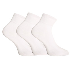 3PACK ponožky Gino bambusové biele (82004)