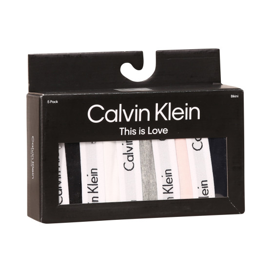 5PACK dámske nohavičky Calvin Klein viacfarebné (QD3586E-E6T)