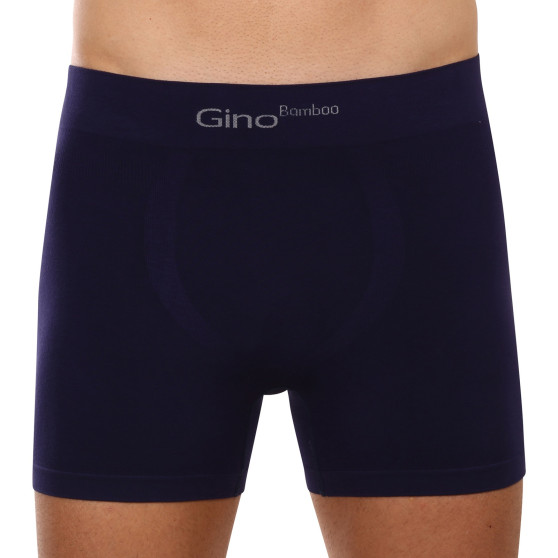 Pánske boxerky Gino bezšvové bambusové modré (54004)