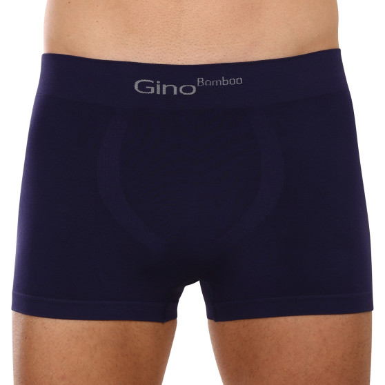 Pánske boxerky Gino bezšvové bambusové modré (53004)