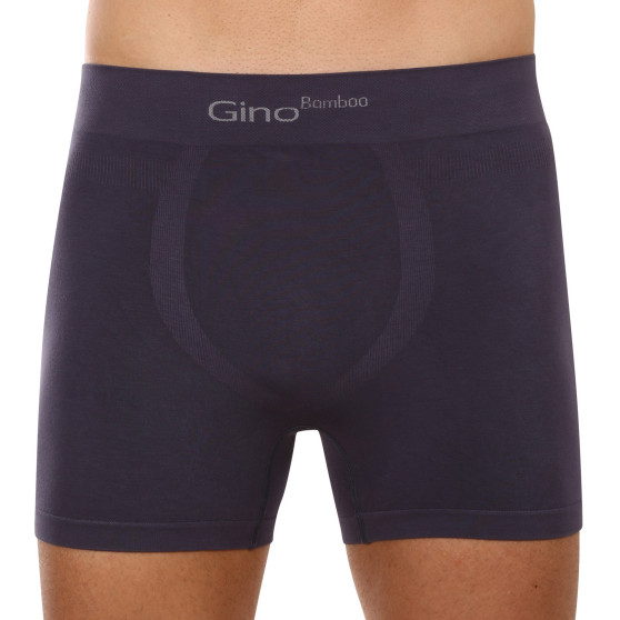 Pánske boxerky Gino bambusové bezšvové sivé (54004)