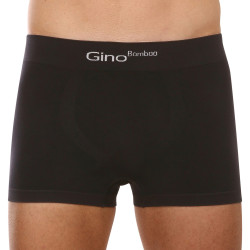 Pánske boxerky Gino bambusové bezšvové čierne (53004)