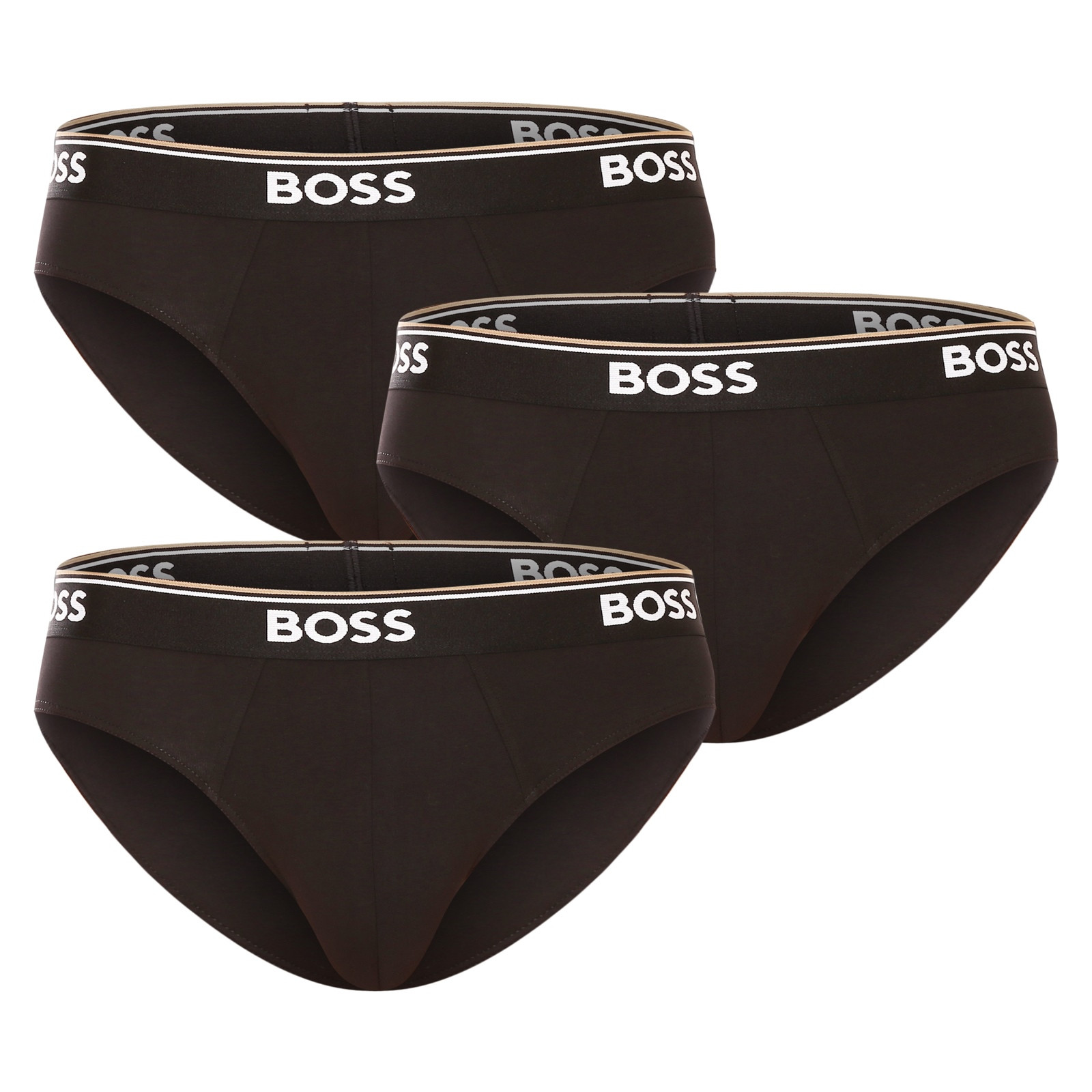 3PACK pánske slipy BOSS čierné (50475273 001) XL.