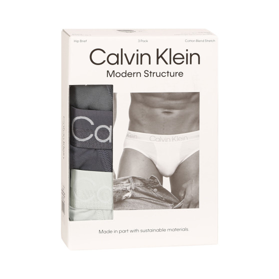 3PACK pánske slipy Calvin Klein viacfarebné (NB2969A-CBB)