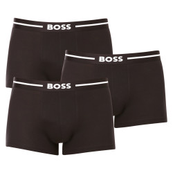 3PACK pánske boxerky Hugo Boss čierné (50473916 001)
