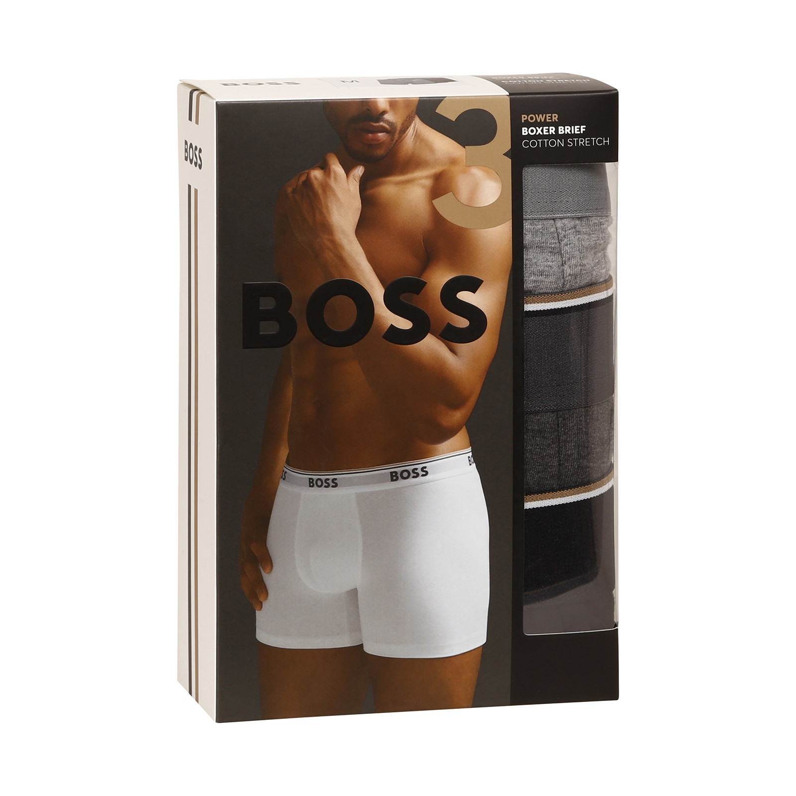 3PACK pánske boxerky BOSS viacfarebné (50475282 061) L, trenky.