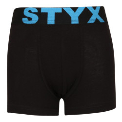 Detské boxerky Styx športová guma čierne (GJ961)