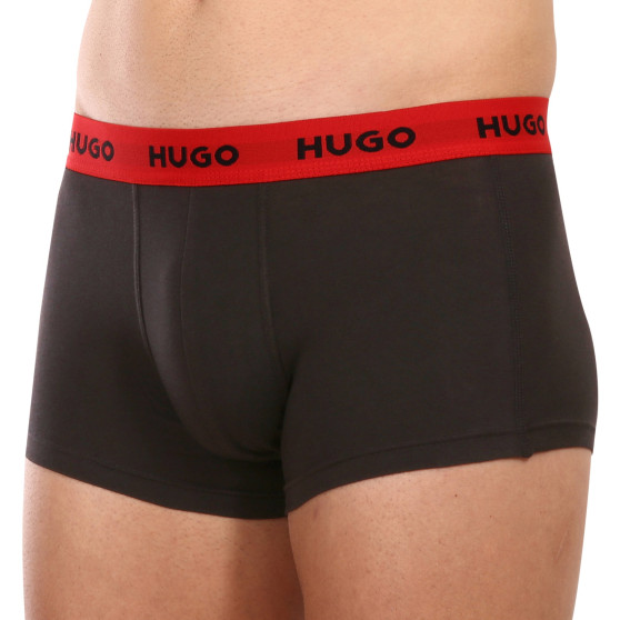 3PACK pánske boxerky Hugo Boss čierné (50469786 002)