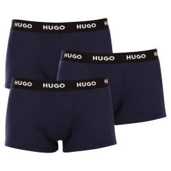 3PACK pánske boxerky Hugo Boss tmavomodré (50469786 410)