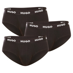 3PACK pánske slipy Hugo Boss čierné (50469763 001)