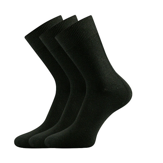 3PACK ponožky Lonka bambusové čierné (Badon-a)