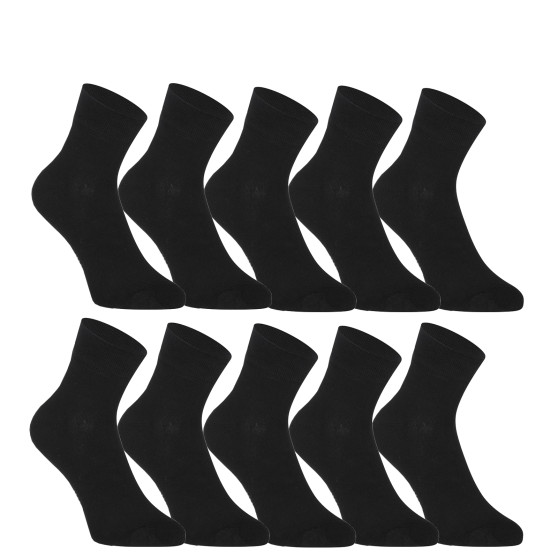 10PACK ponožky Styx členkové bambusové čierne (10HBK960)