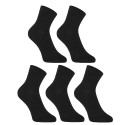 5PACK ponožky Styx členkové bambusové čierne (5HBK960)
