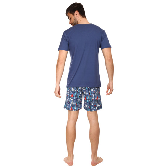 Pánske pyžamo Cornette Blue Dock modre (326/104)