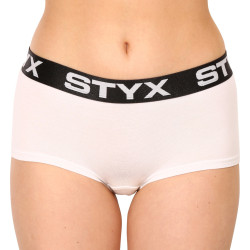 Dámske nohavičky Styx s nohavičkou biele (IN1061)