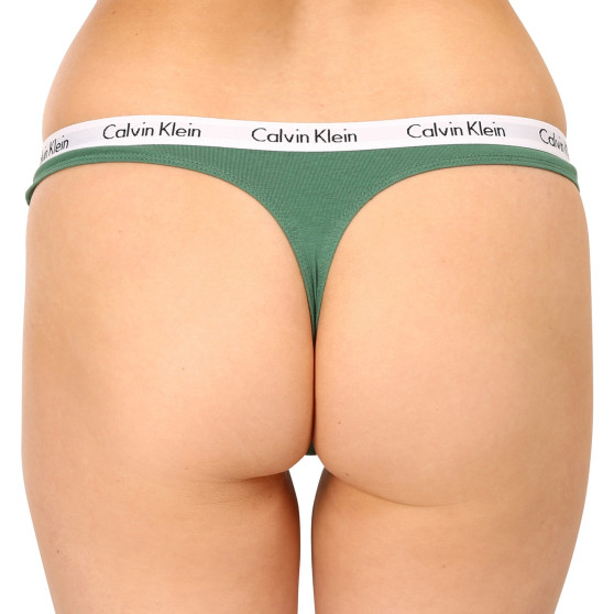 3PACK dámske tangá Calvin Klein viacfarebné (QD3587E-BP4)