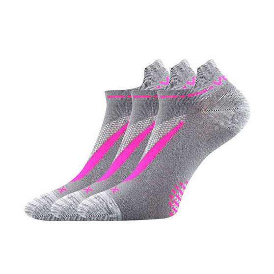 3PACK ponožky VoXX sivé (Rex 10-greyppink)