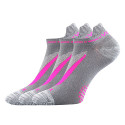 3PACK ponožky VoXX sivé (Rex 10-greyppink)
