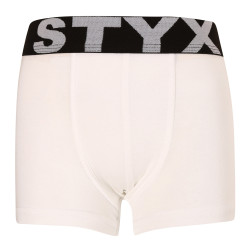 Detské boxerky Styx športová guma biele (GJ1061)