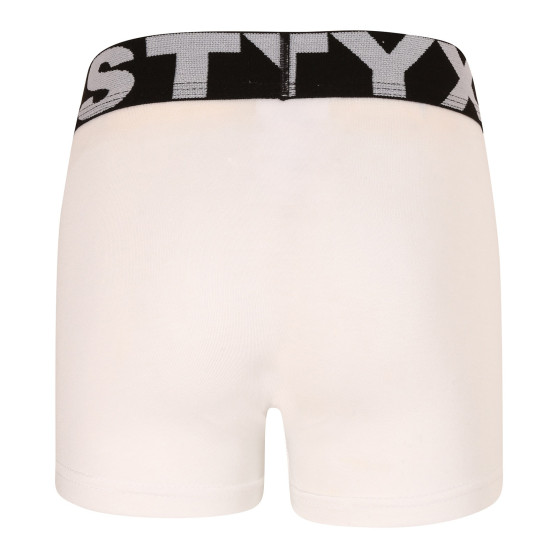 Detské boxerky Styx športová guma biele (GJ1061)