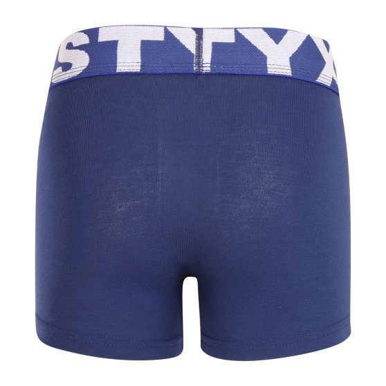 Detské boxerky Styx športová guma tmavo modré (GJ968)
