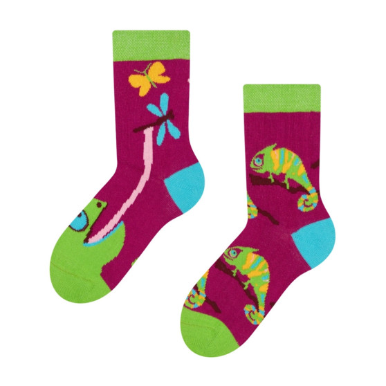 Veselé detské ponožky Dedoles Chameleón (GMKS073)
