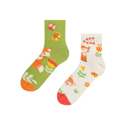 Veselé ponožky Dedoles Líška a motýle (D-U-SC-CS-C-C-1692)
