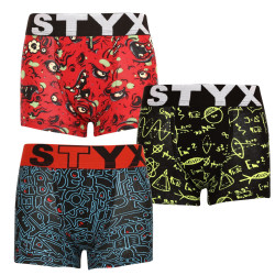 3PACK detské boxerky Styx art  športová guma viacfarebné (3GJ12612)