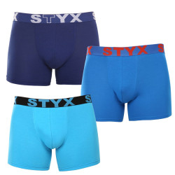 3PACK pánske boxerky Styx long športová guma viacfarebné (3U96897)
