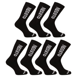 7PACK ponožky Nedeto vysoké čierne (7NDTP001-brand)