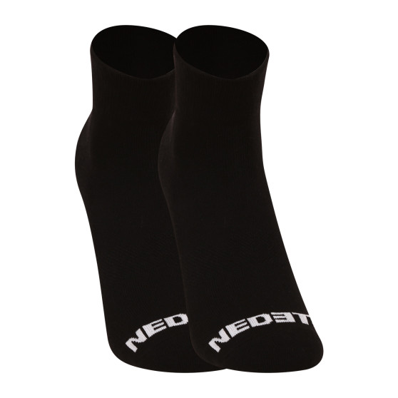 5PACK ponožky Nedeto členkové čierne (5NDTPK001-brand)