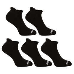 5PACK ponožky Nedeto nízke čierne (5NDTPN001-brand)
