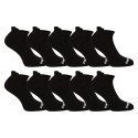 10PACK ponožky Nedeto nízke čierne (10NDTPN001-brand)