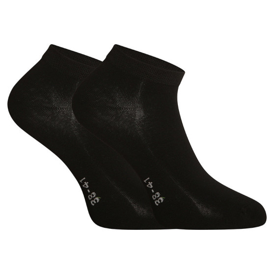 10PACK ponožky Gino bambusové čierné (82005)