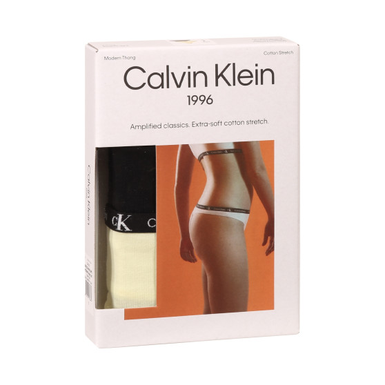 2PACK dámske tangá Calvin Klein vícebarevná (QD3990E-BP5)