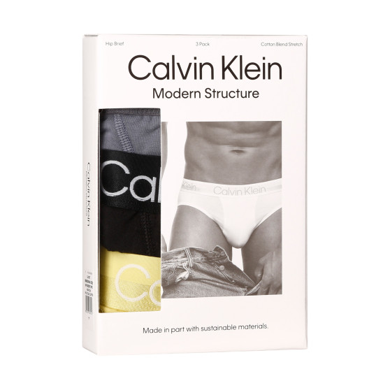 3PACK pánske slipy Calvin Klein viacfarebné (NB2969A-CBJ)
