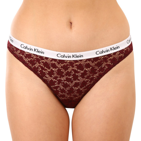 3PACK dámske nohavičky Calvin Klein nadrozmer viacfarebné (QD3975E-BP7)