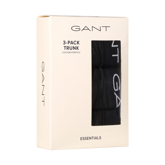 3PACK pánske boxerky Gant čierné (900013003-005)