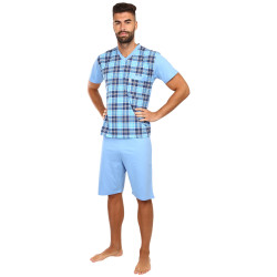 Pánske pyžamo Foltýn modré (FPK12)