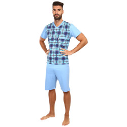 Pánske pyžamo Foltýn modré (FPK13)
