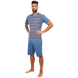 Pánske pyžamo Foltýn nadrozmer modré (FPKN14)
