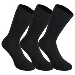 3PACK ponožky Styx vysoké bambusové čierne (3HB960)