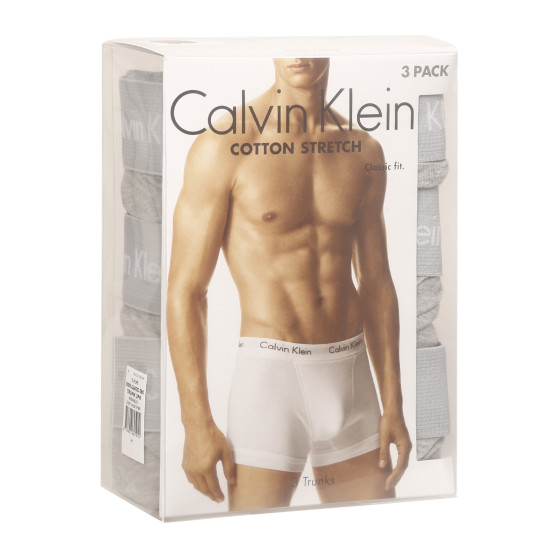 3PACK pánske boxerky Calvin Klein sivé (U2662G-080)