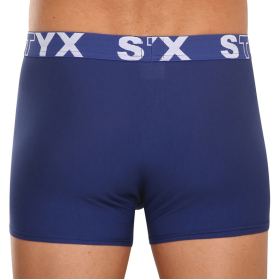3PACK pánske boxerky Styx športová guma tmavo modré (3G968)